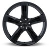 Rtx Alloy Wheel, Lund 19x8 5x108 ET45 CB63.4 Satin Black 082911